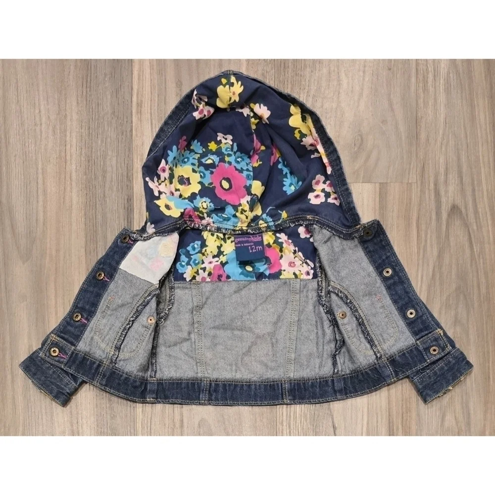 Baby Girl Oshkosh B'gosh Denim Jacket size 12 months